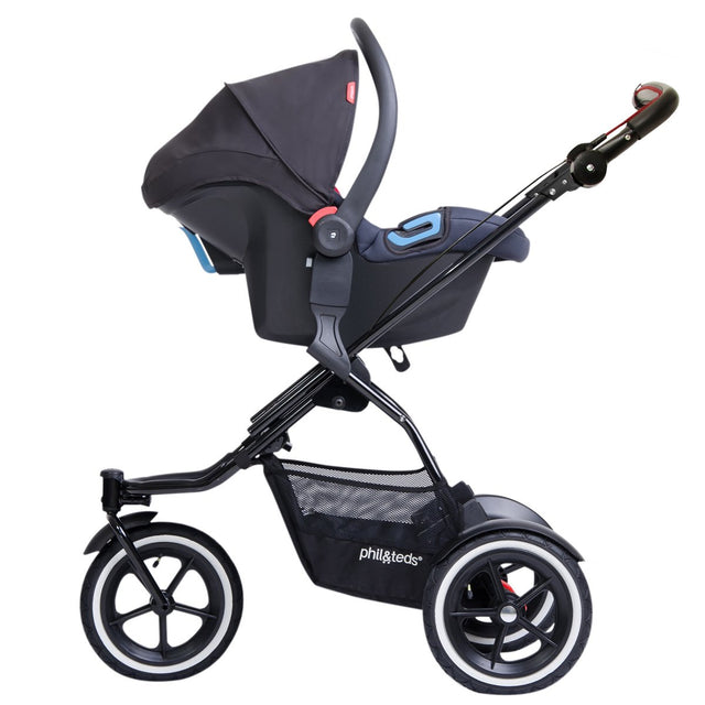 car seat adapter for selected pre-2019 buggies to suit phil&teds, Mountain Buggy and other Maxi-Cosi style connection