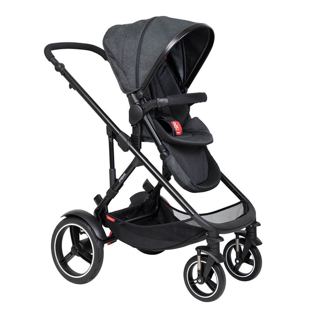 phil&teds voyager inline buggy in black colour_black