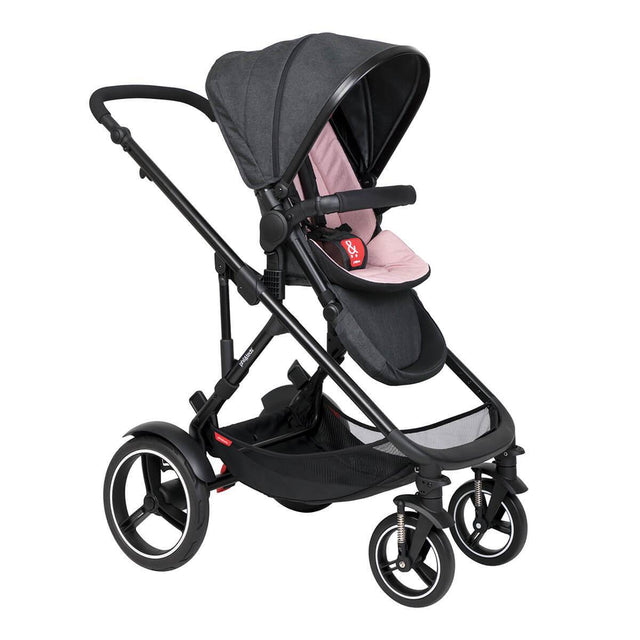 phil&teds voyager inline buggy in blush pink colour_blush