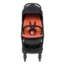 go 2020+ compact umbrella stroller with rust coloured liner from front angle
