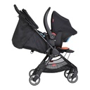 go 2020+ compact umbrella stroller travel system with optional alpha infant car seat from side on